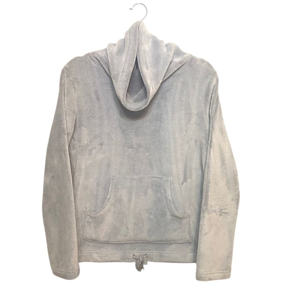 FatFace Loungewear Fleece Cowl Neck Hoodie Grey Cozy Fall Warm Womens Size 6